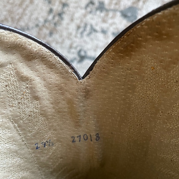 Men’s Rudel Cowboy Boots Vintage Size 29.5 11.5 Brown Western Outdoors Leather - Picture 6 of 12